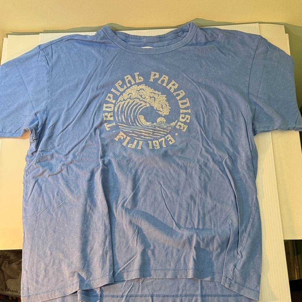 Blue Tropical Paradise Graphic T-Shirt, Old Navy